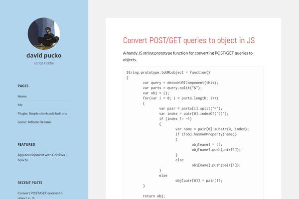 WordPress website example screenshot