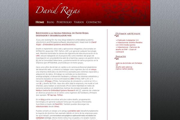 davidrojas.net site used Davidrojasv2