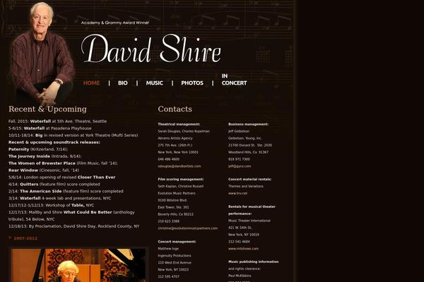 David theme site design template sample