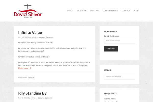 WordPress website example screenshot