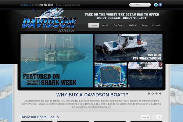 davidsonboats.com site used Shiny