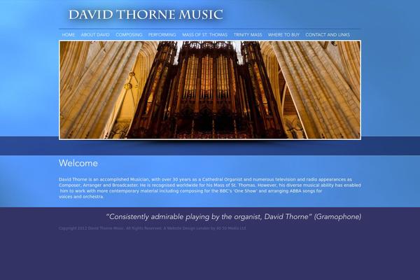 davidthornemusic.com site used David