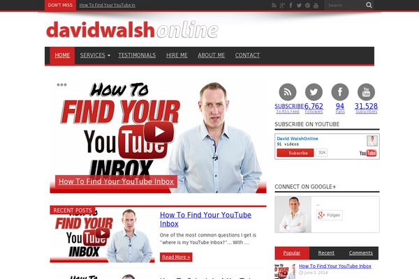 davidwalshonline.com site used Davidwalshonline