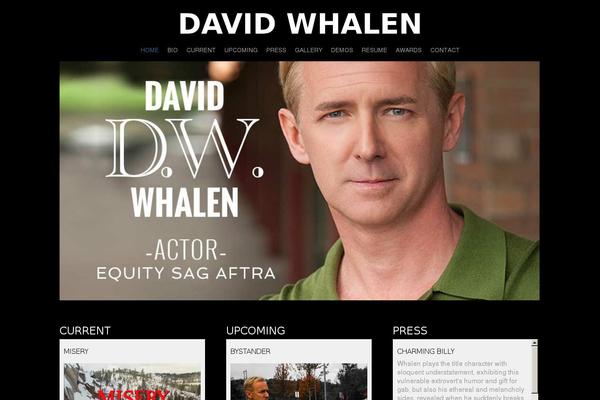 davidwhalenactor.com site used Dwhalentheme