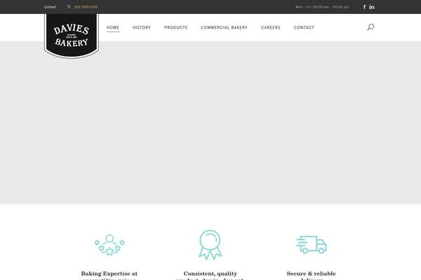 Baker theme site design template sample