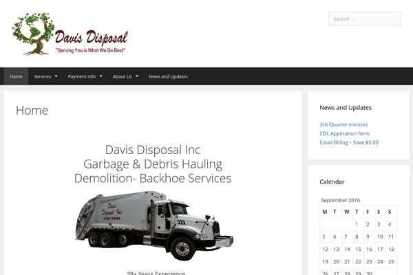 WordPress website example screenshot