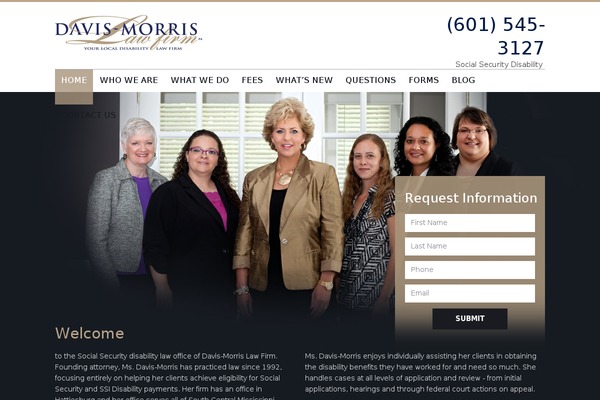 davismorrislawfirm.com site used Davis-morris