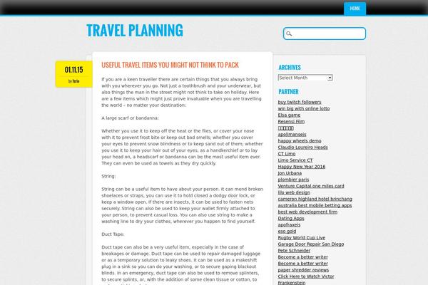 WordPress website example screenshot