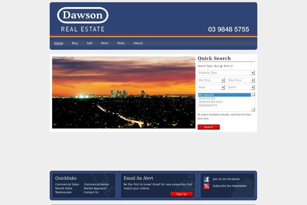 dawsonrealestate.com.au site used Dawson-re