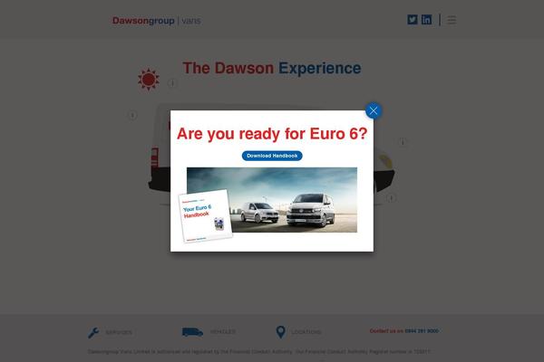 dawsonrentalsvans.co.uk site used Dawsons