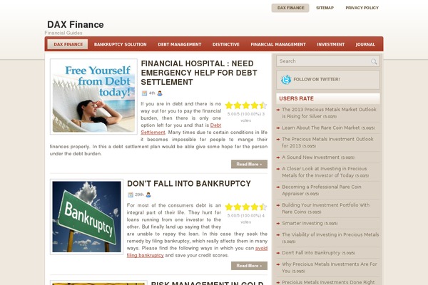 daxfinance.com site used dax