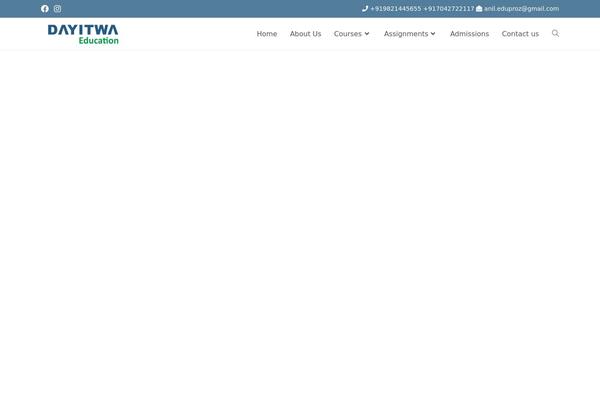 WordPress website example screenshot