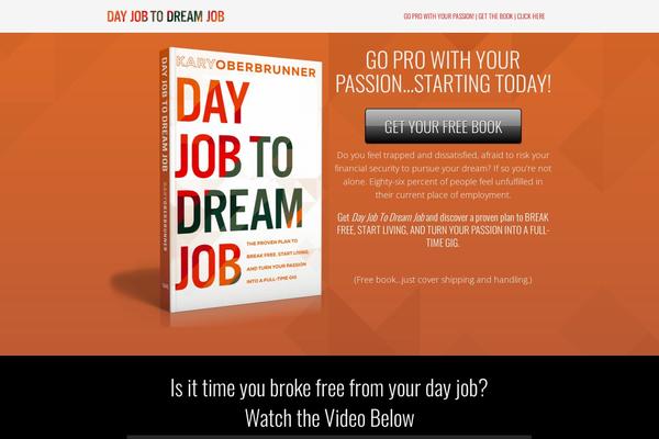 dayjobtodreamjob.com site used OptimizePress theme