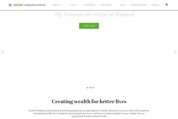 WordPress website example screenshot