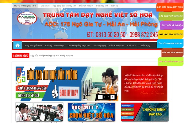 daynghehaiphong.com site used Menvn