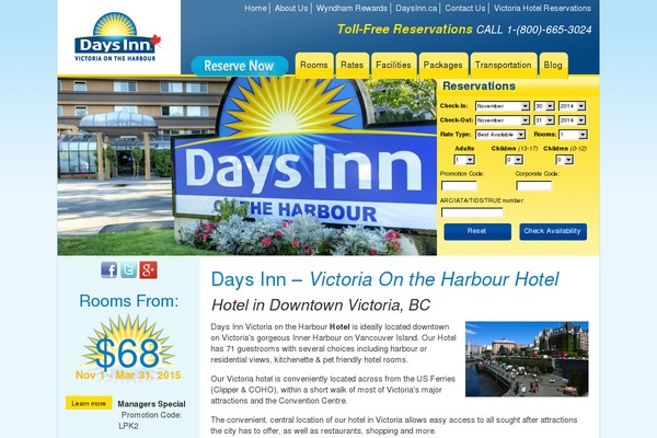 daysinnvictoria.com site used Daysinnvictoria