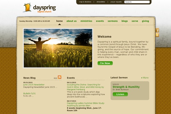 dayspringbc.org site used Dayspring