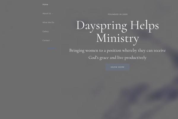 dayspringhelps.org site used Astra