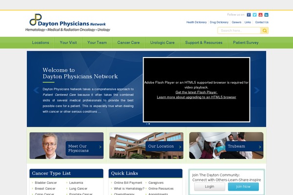daytonphysicians.com site used Daytonphysiciansnetwork