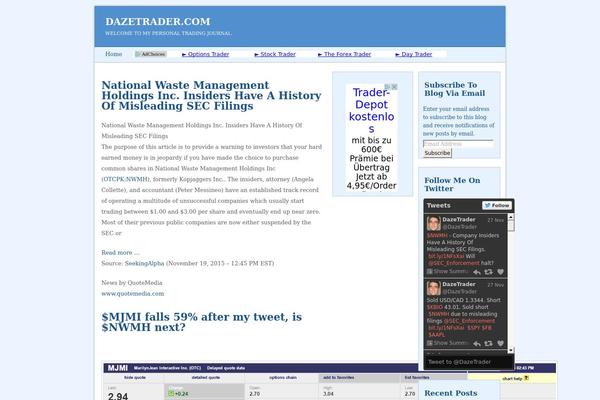 dazetrader.com site used Adsenser