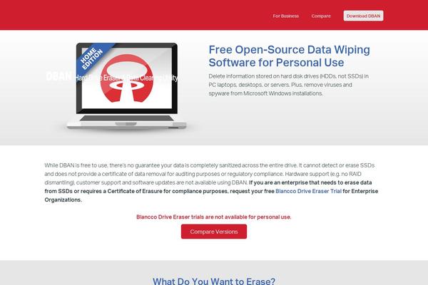 dban.org site used Dban.org
