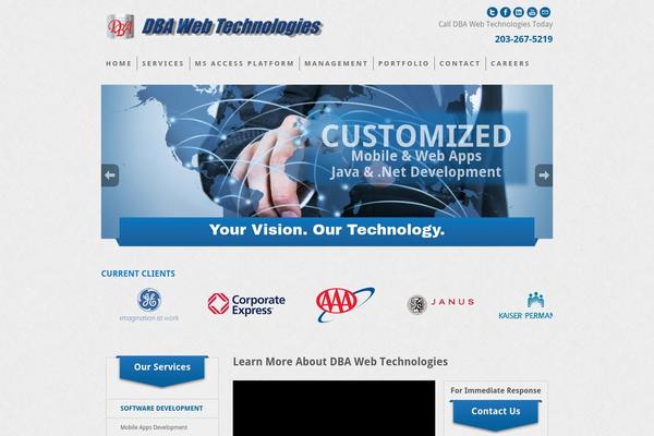 Dba theme site design template sample