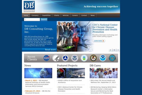 Db theme site design template sample