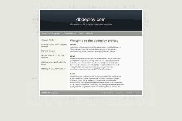 dbdeploy.com site used Dirtylicious-wordpress-theme
