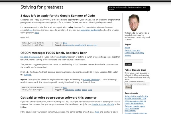 WordPress website example screenshot