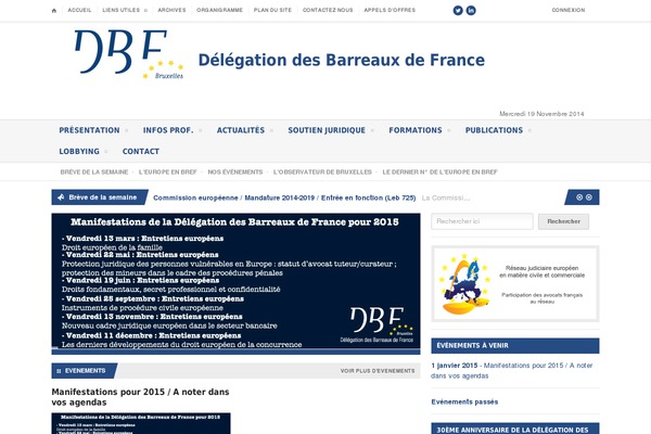 dbfbruxelles.eu site used Deligraph