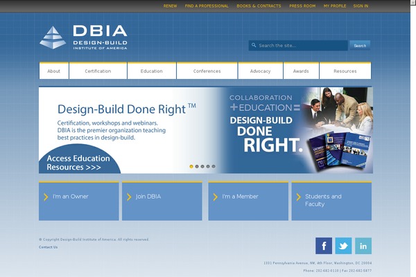 dbia.org site used Dbia