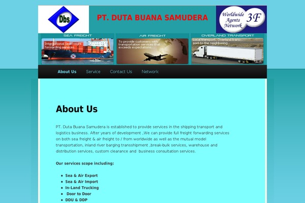 Dbs theme site design template sample