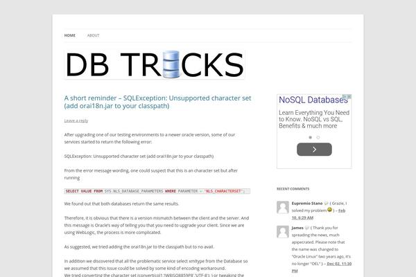 WordPress website example screenshot