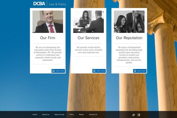 The Firm theme site design template sample