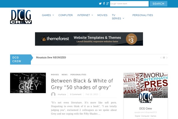 WordPress website example screenshot