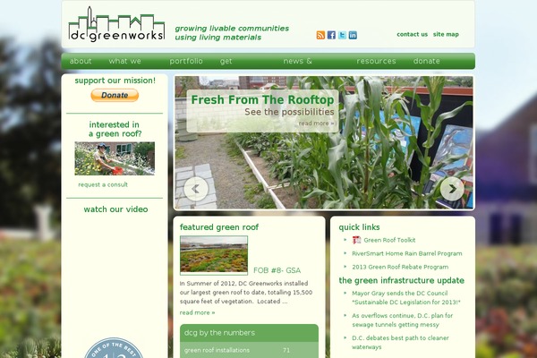 dcgreenworks.org site used Dcg