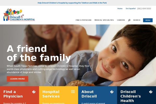 driscollchildrens theme websites examples