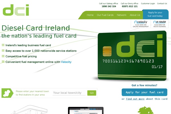 dcicard.ie site used Dci