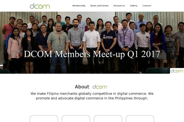 dcom.ph site used Theme-dcom
