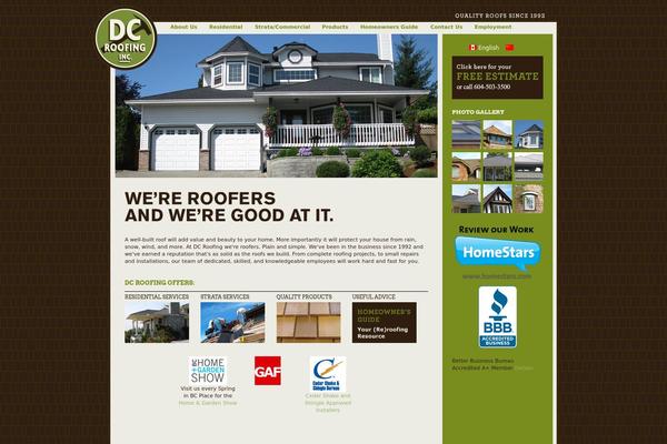 dcroofing.ca site used Dcroofing