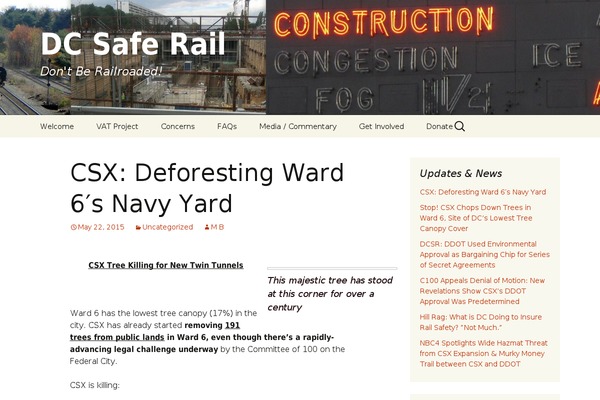 WordPress website example screenshot