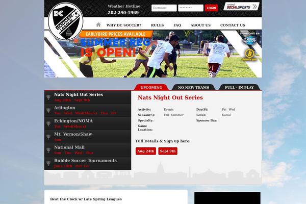 dcsoccerfc.com site used Sports-theme