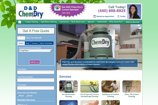 ddchemdry.com site used Templateeleven
