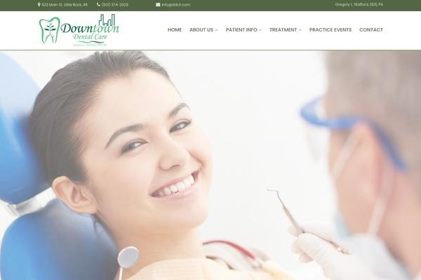 Dental-care theme site design template sample