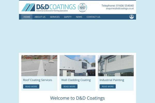 ddcoatings.co.uk site used Hazelrabbit