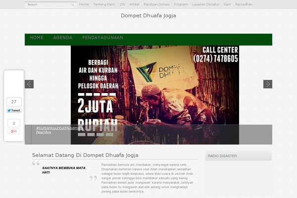 WordPress website example screenshot