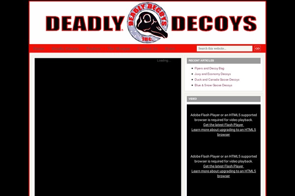 deadlydecoys.com site used Deadly