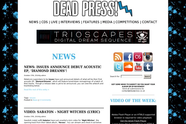 deadpress.co.uk site used Deadpress