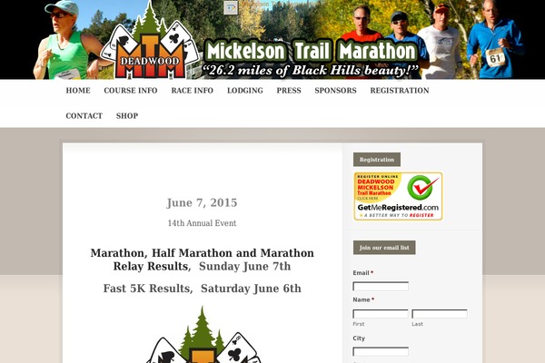 deadwoodmickelsontrailmarathon.com site used Busybee_res
