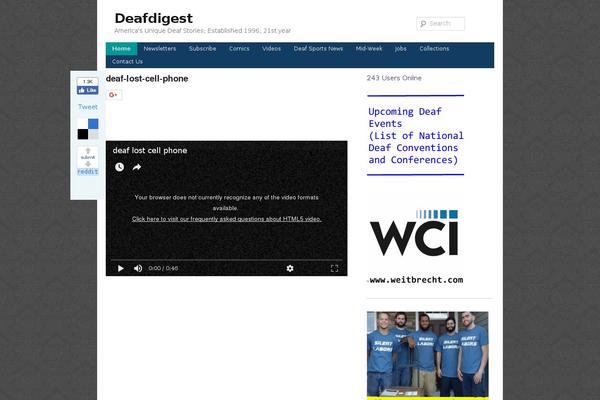 deafdigest.com site used Simpleblue
